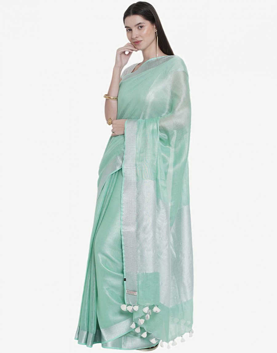 Brand Green Color Saree for women